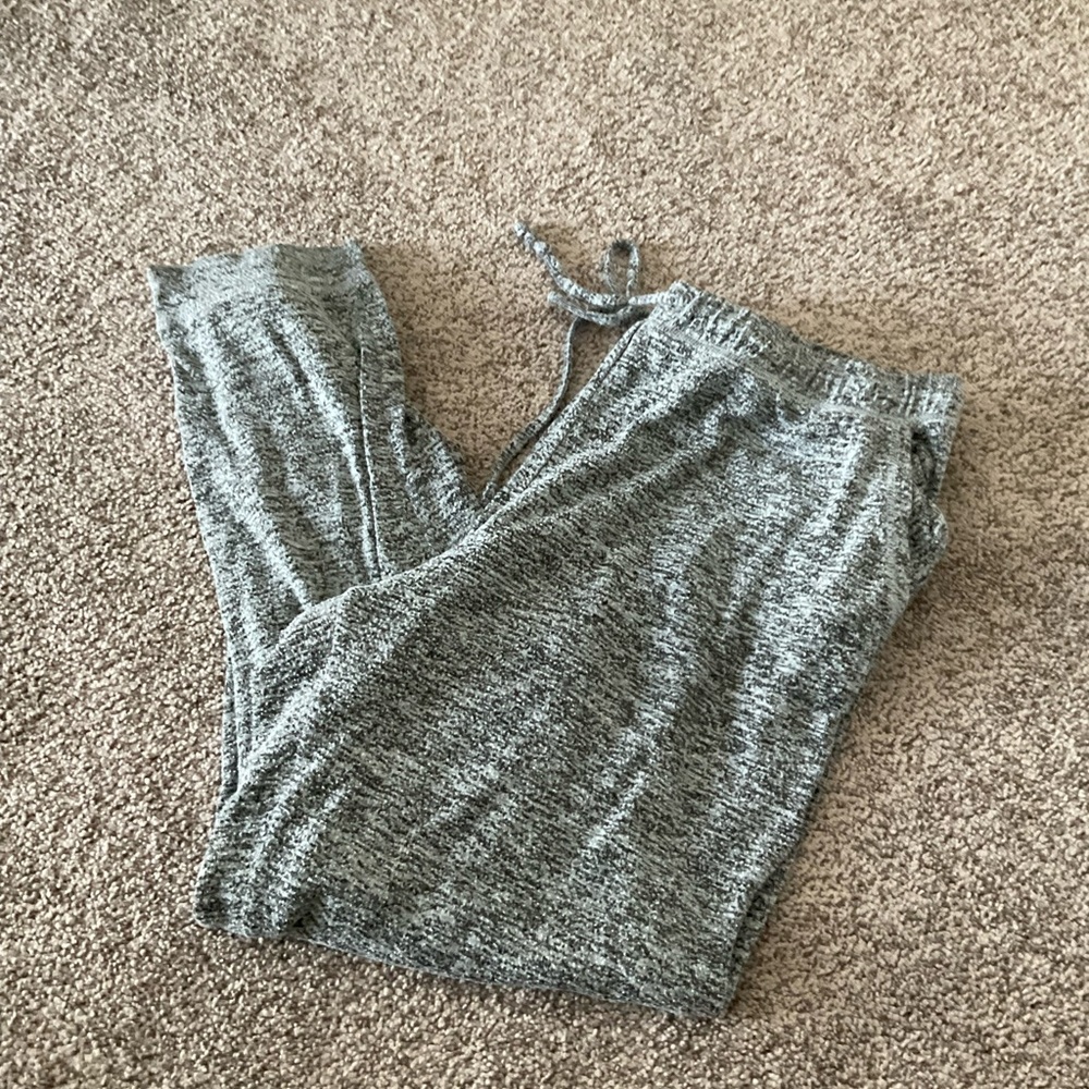 Gray Knit Jogger Pants
